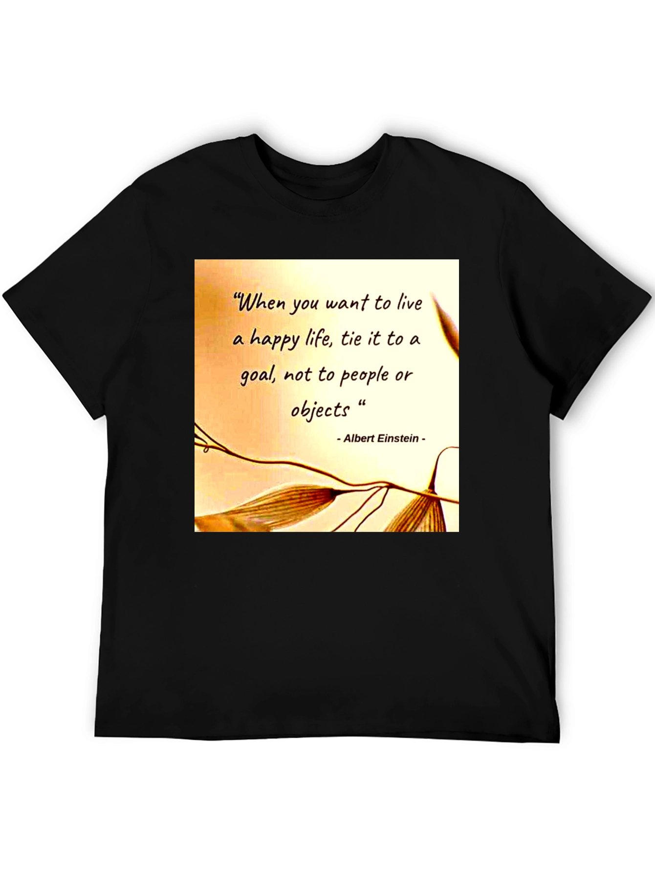 Camiseta Hombre Frase Motivacional Einstein