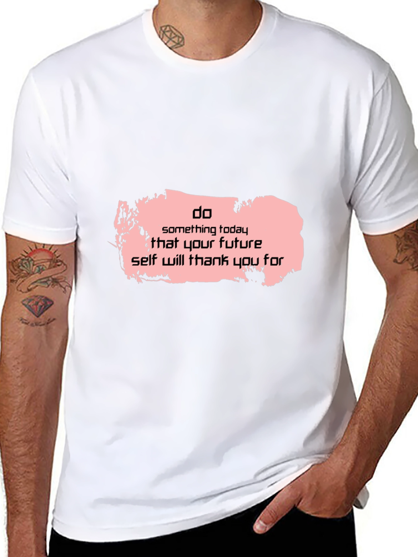 Camiseta Negra Motivacional: Haz Algo Hoy