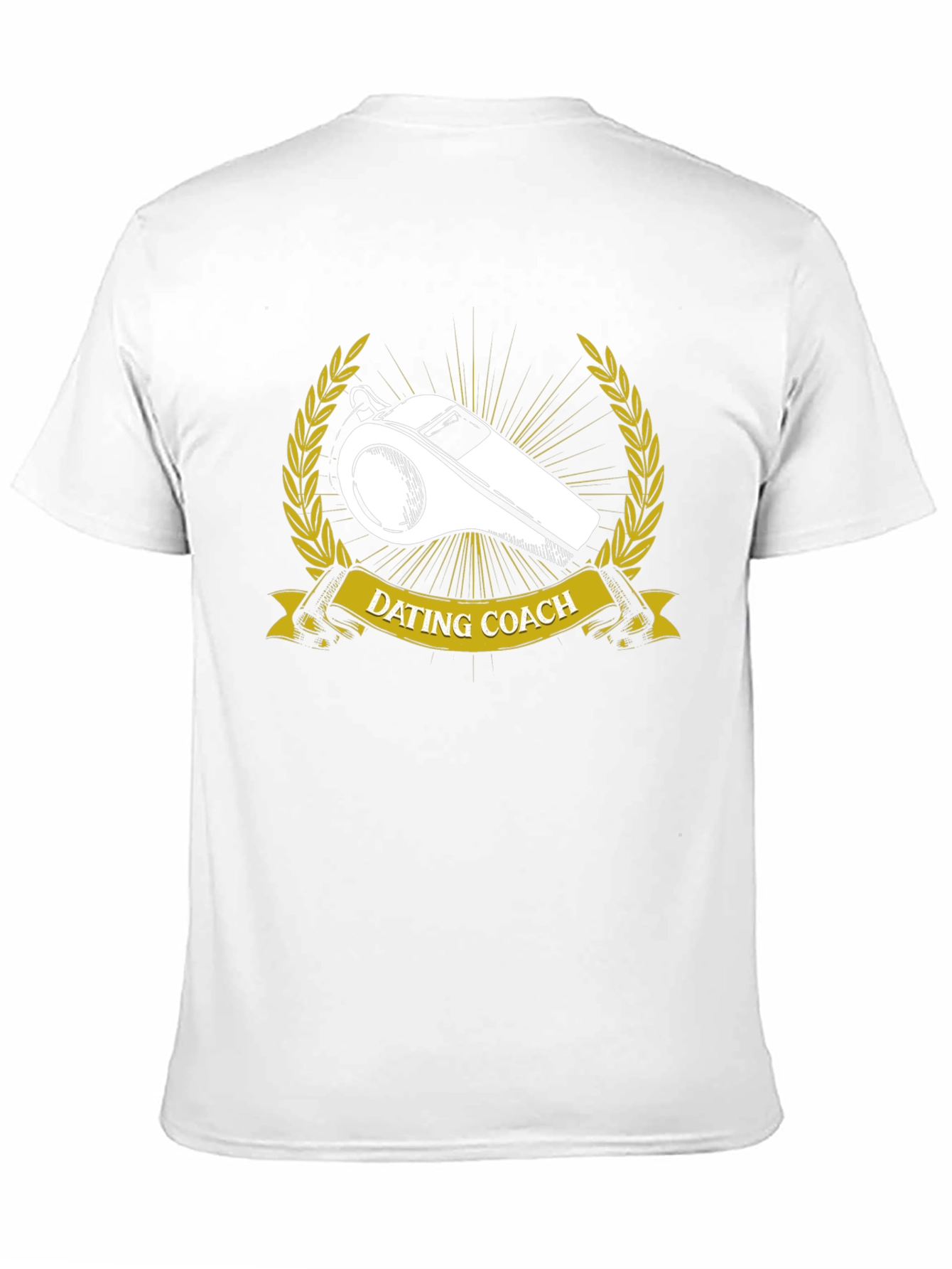 Camiseta Coach de Citas - Silbato Dorado