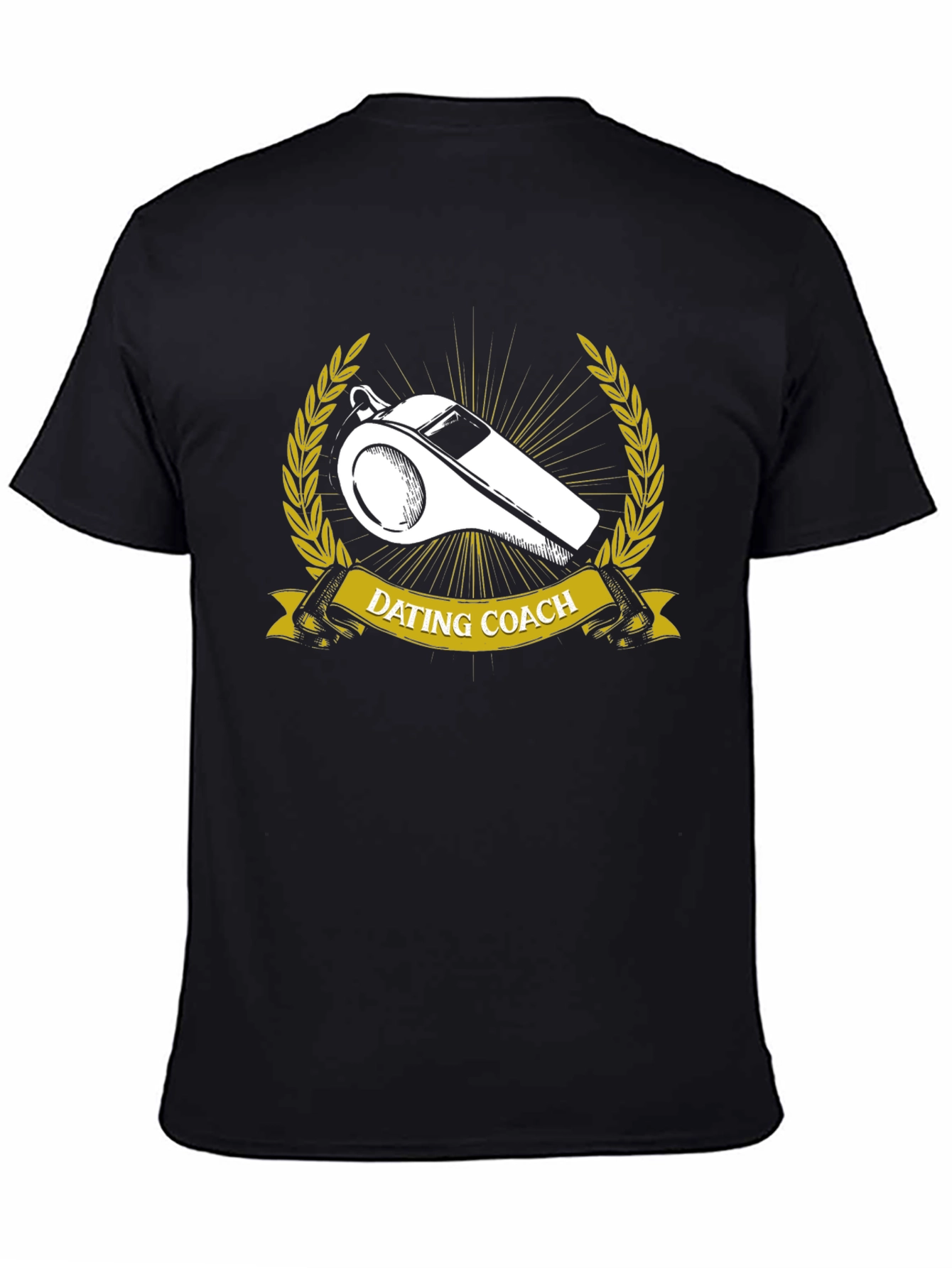 Camiseta Coach de Citas - Silbato Dorado