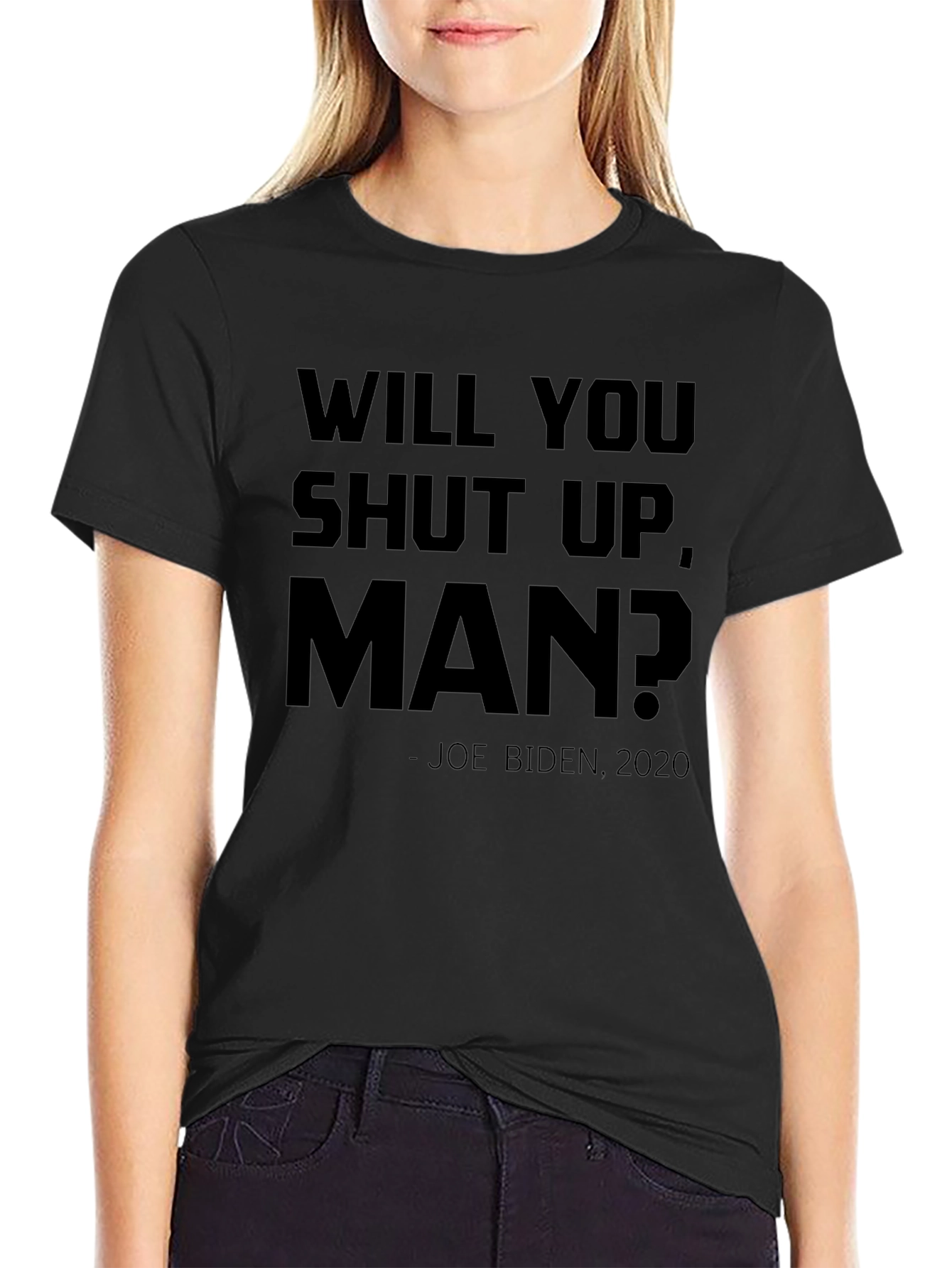 Camiseta Negra: Will You Shut Up Man?