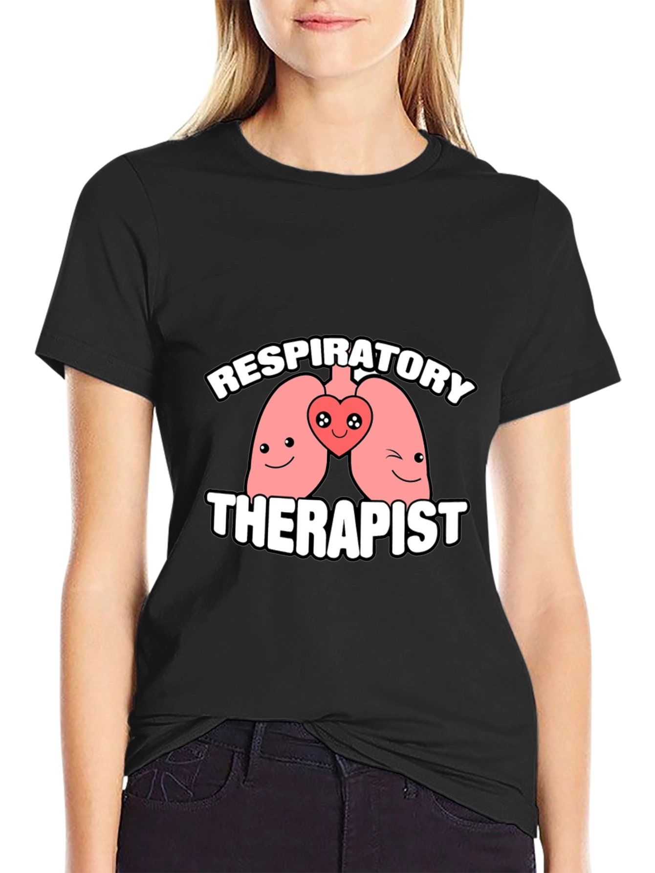 Camiseta Negra Respitatorio Terapeuta