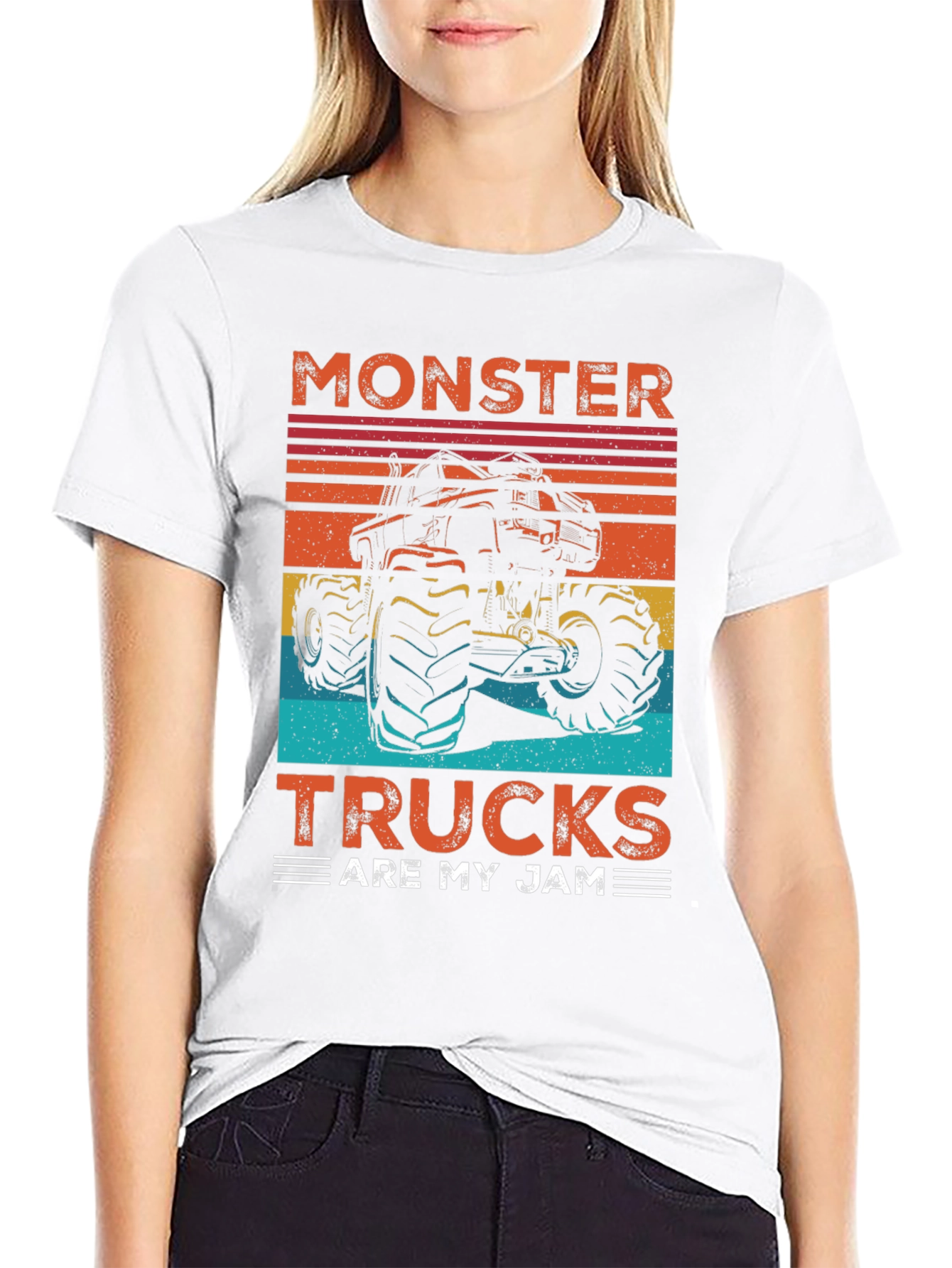 Camiseta Gráfica de Camionetas Monstruo