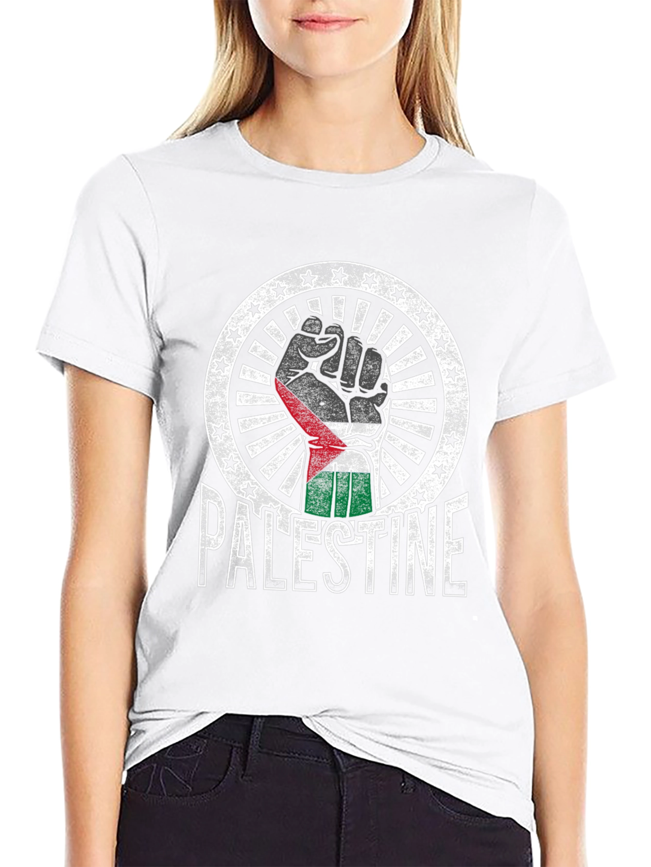 Camiseta Palestina Puño Alzado