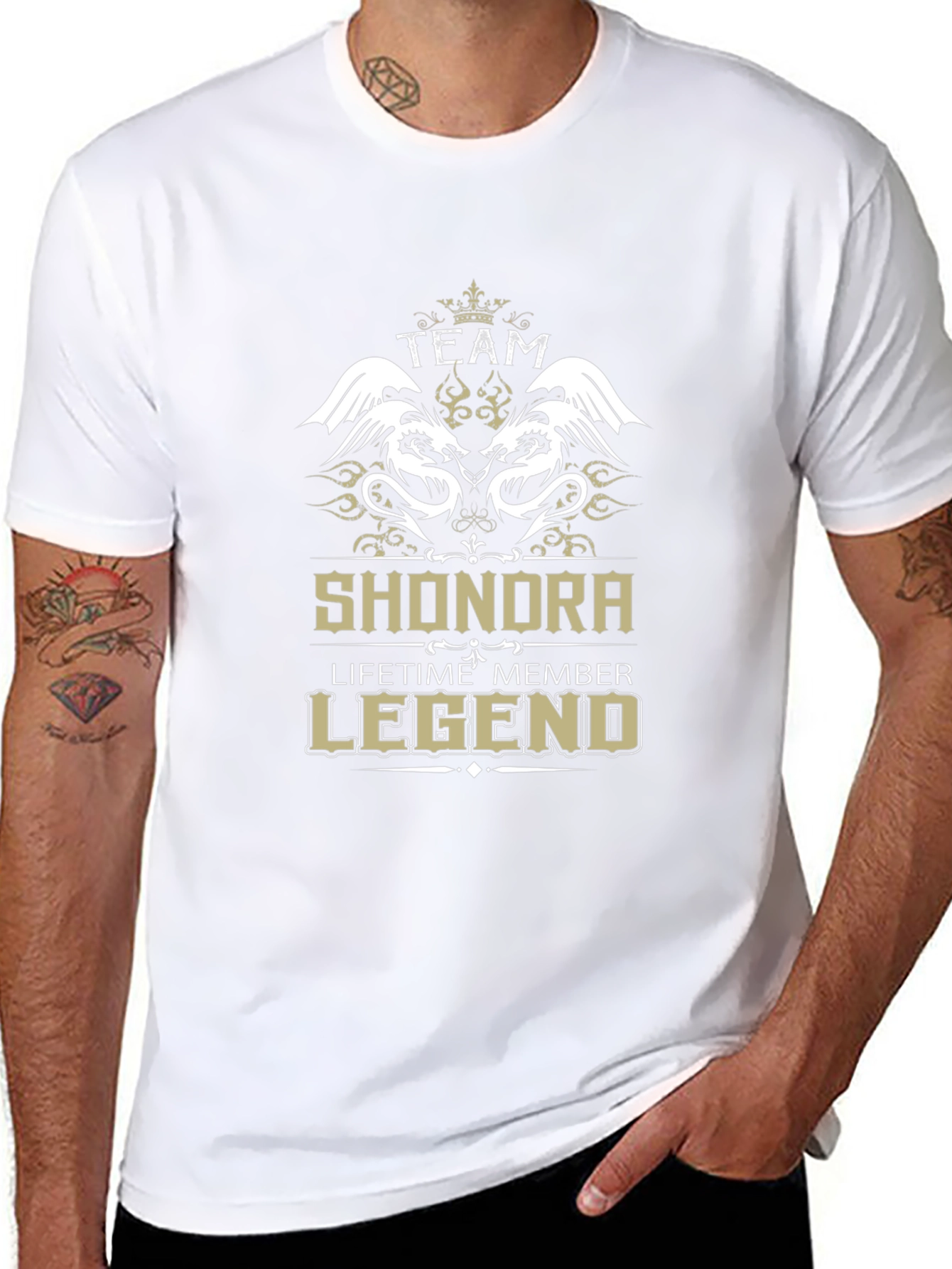 Camiseta Negra Personalizada Shondra Legend