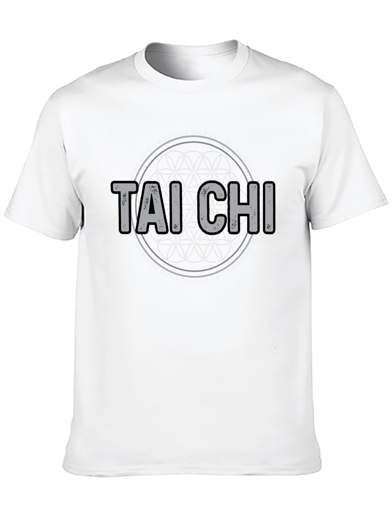 Camiseta Tai Chi Diseño Floral Hombre
