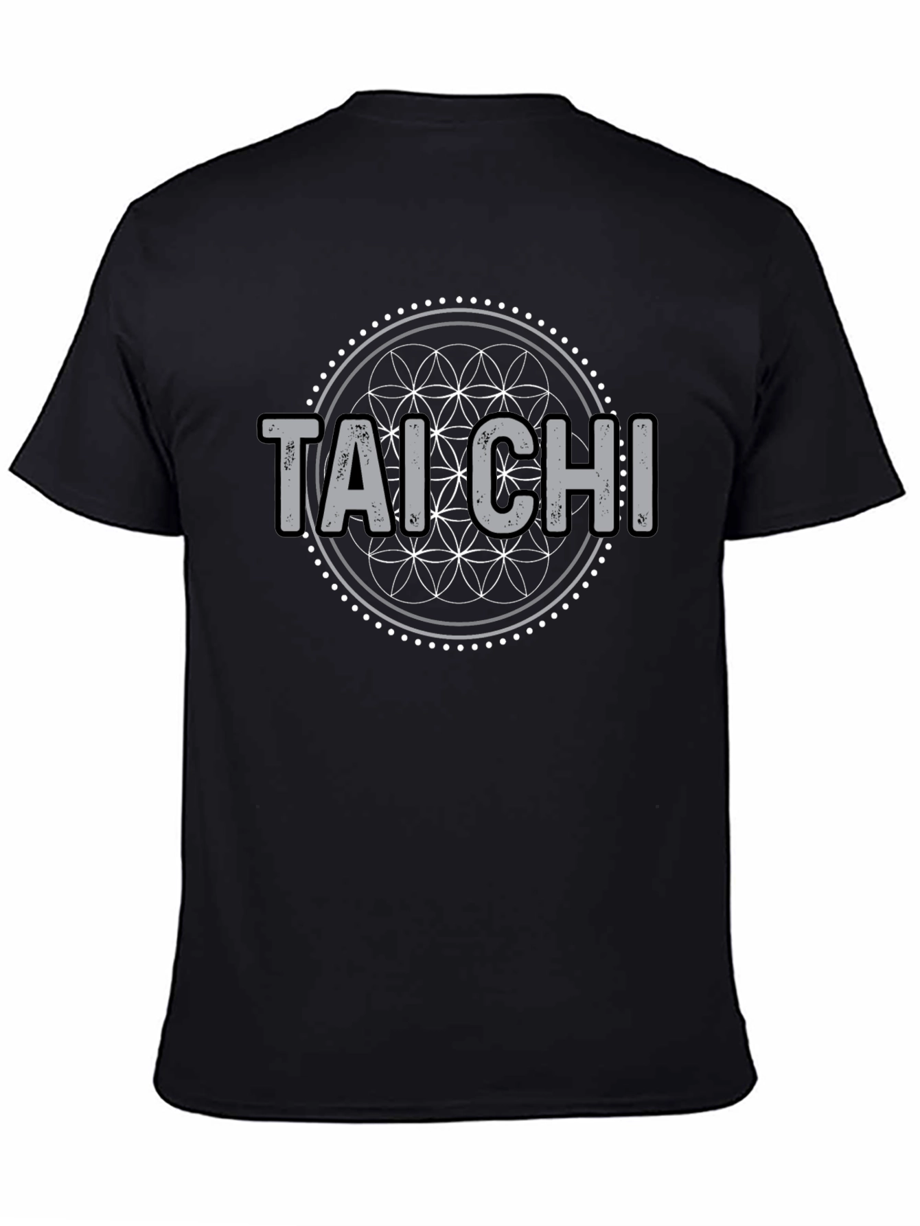 Camiseta Tai Chi Diseño Floral Hombre