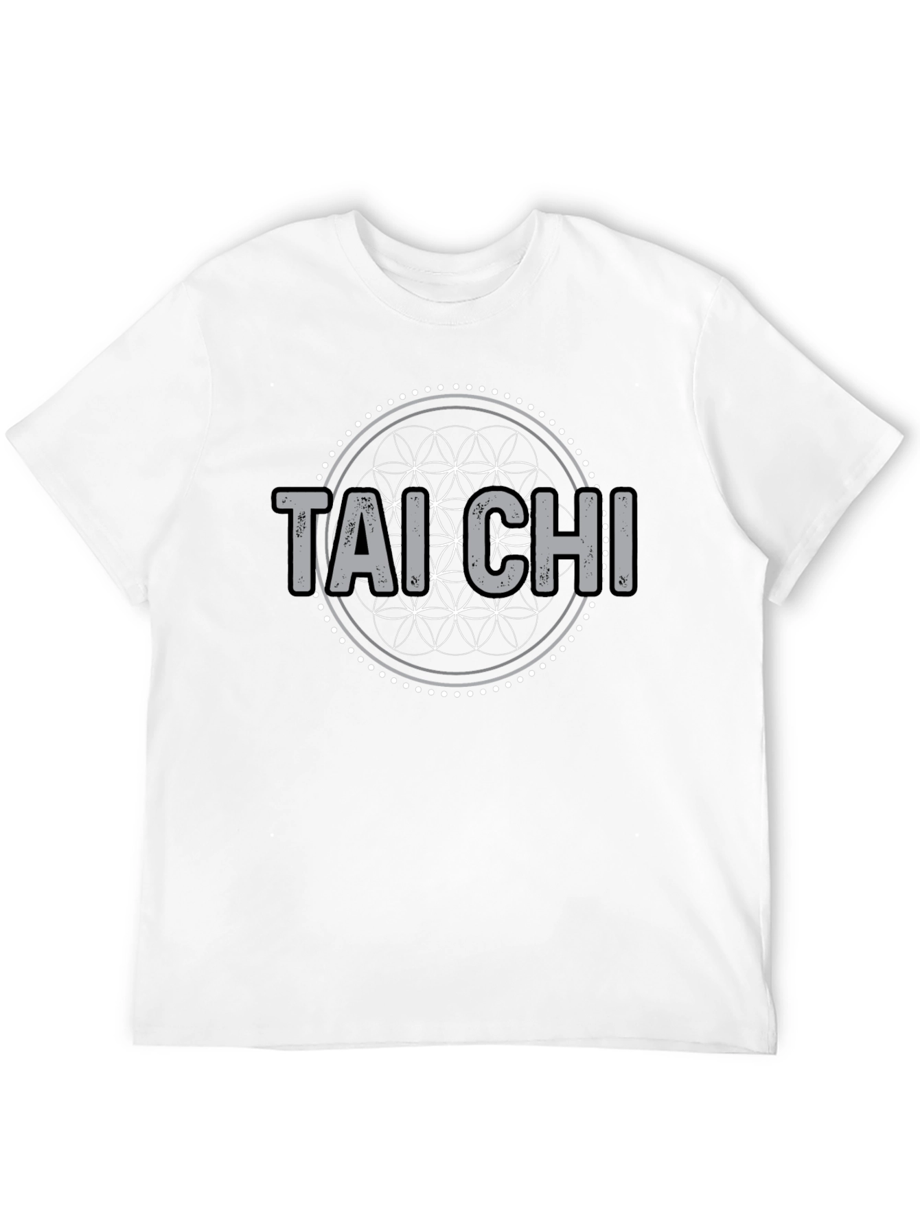 Camiseta Tai Chi Diseño Floral Hombre