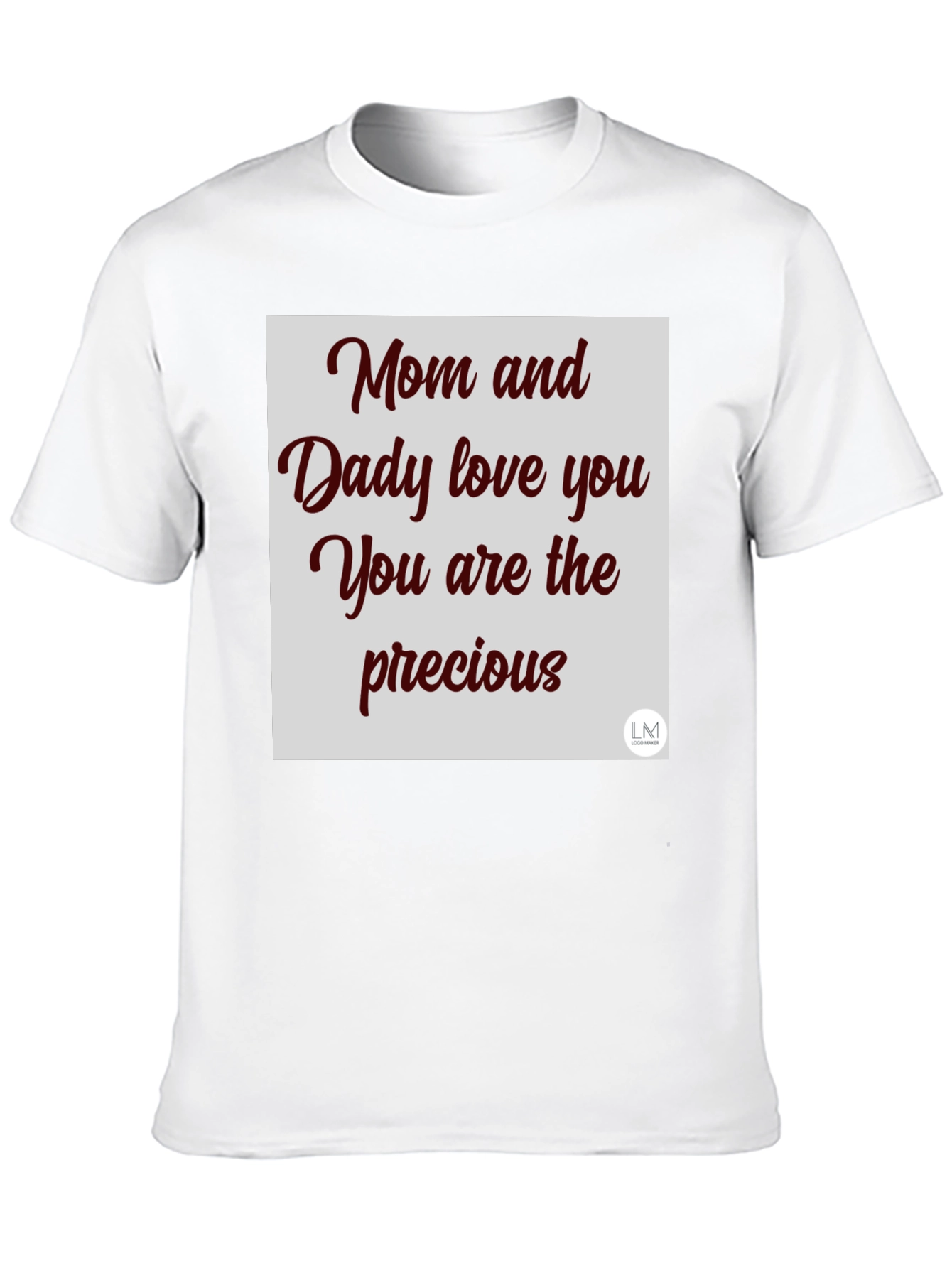 Camiseta Negra Mamá y Papá te Aman