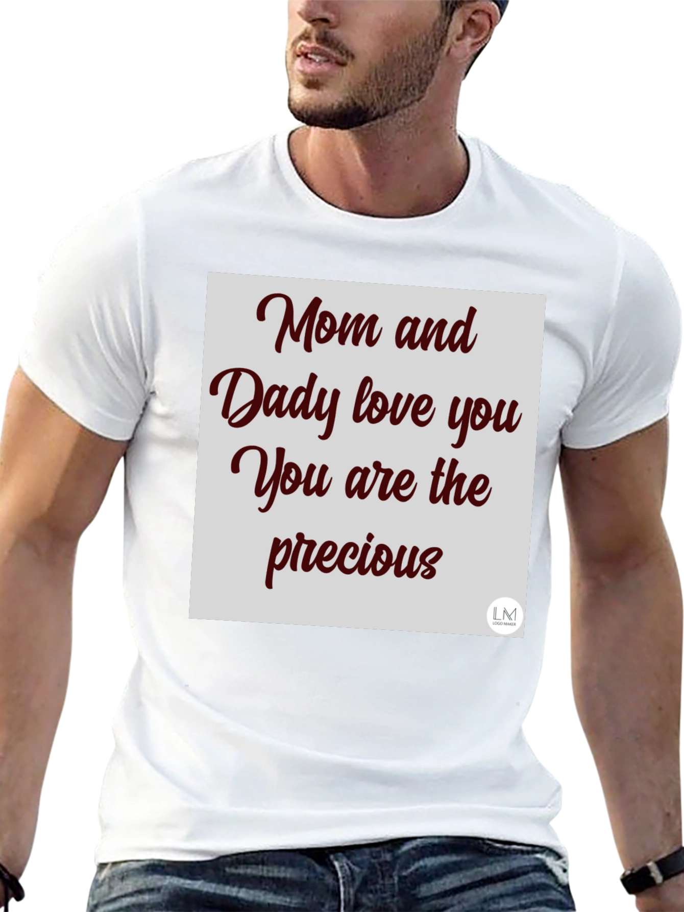 Camiseta Negra Mamá y Papá te Aman