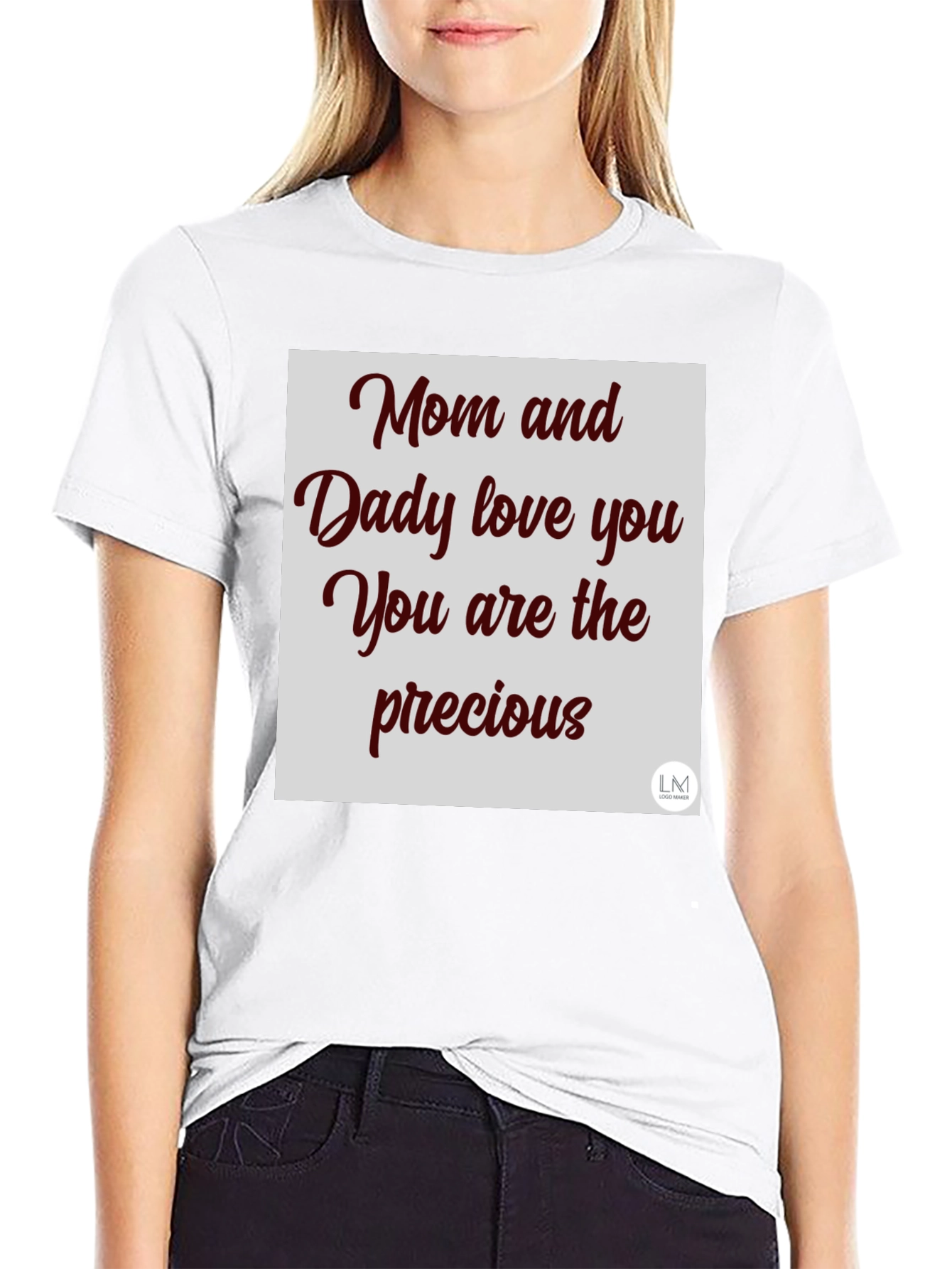 Camiseta Negra Mamá y Papá te Aman