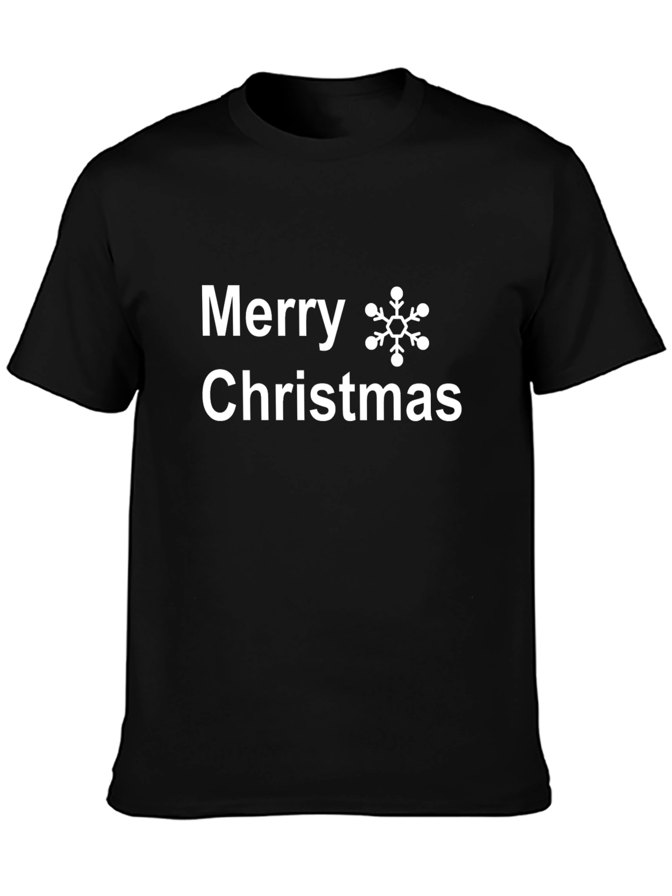 Camiseta Negra Navideña Feliz Navidad