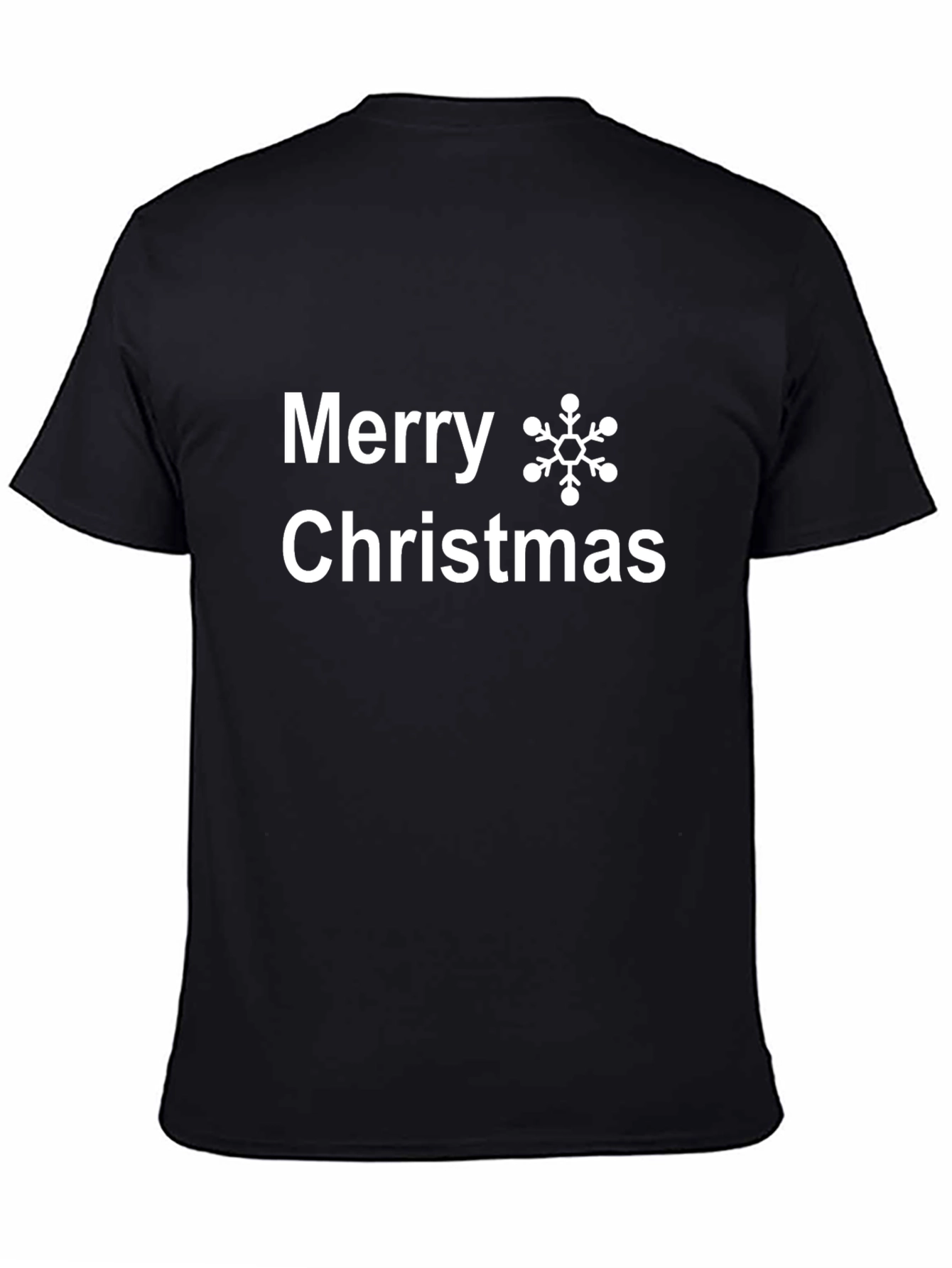 Camiseta Negra Navideña Feliz Navidad