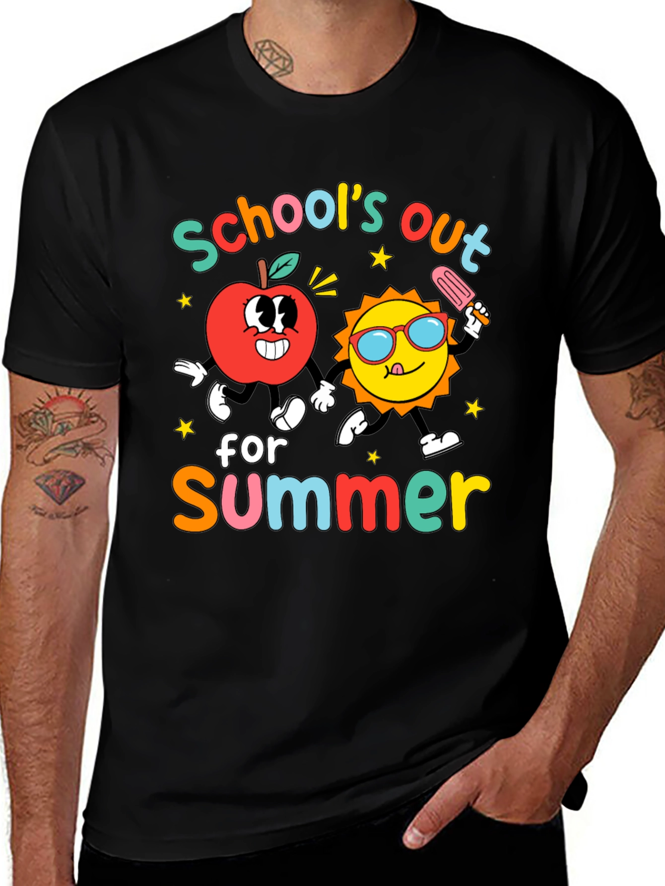Camiseta Negra: Schools Out for Summer