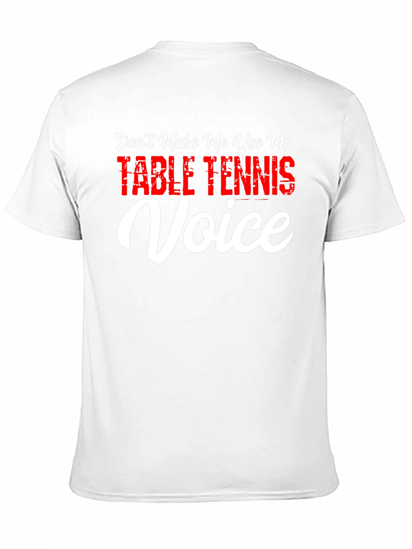 Camiseta Negra Voz de Tenis de Mesa