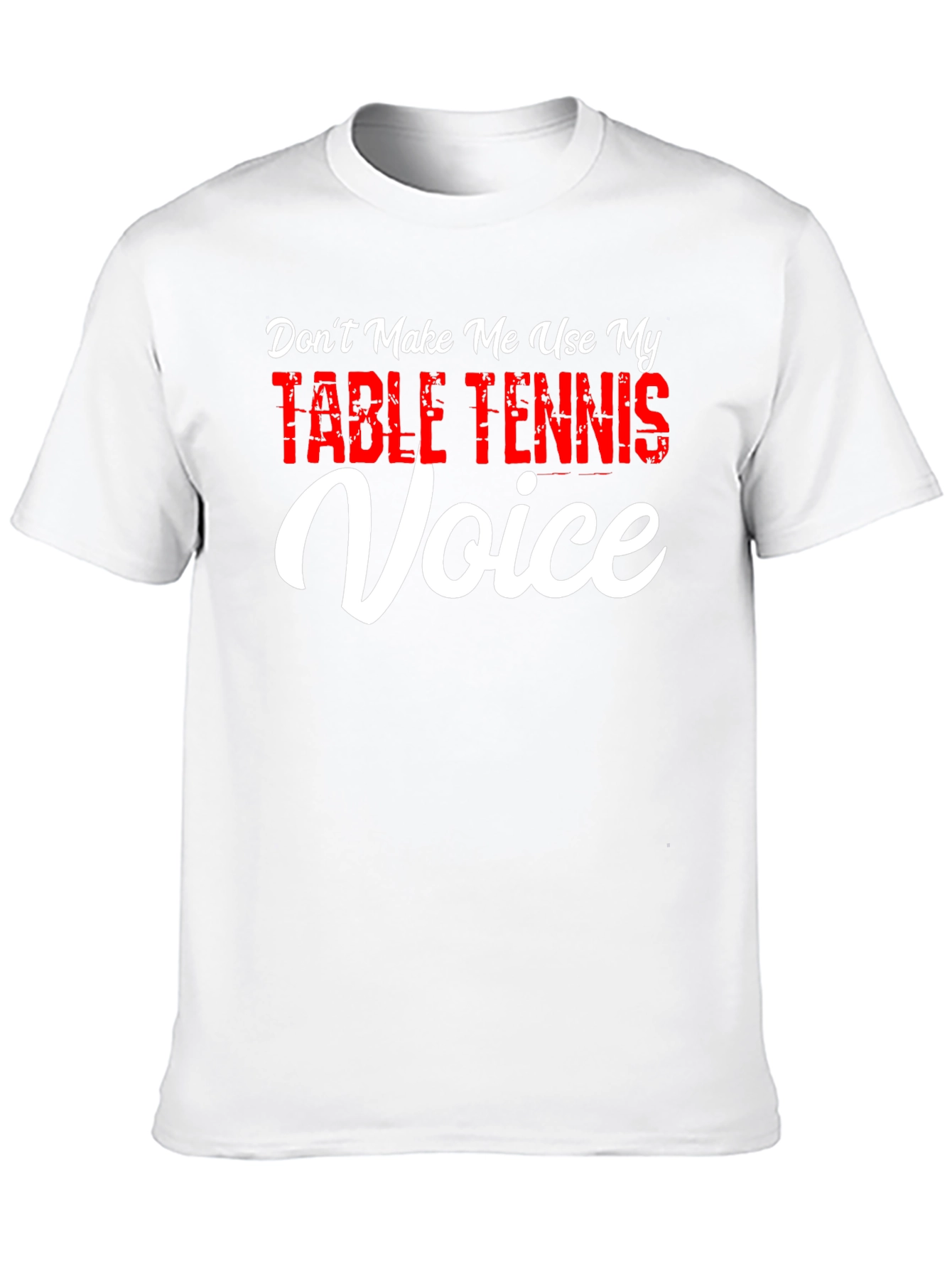 Camiseta Negra Voz de Tenis de Mesa