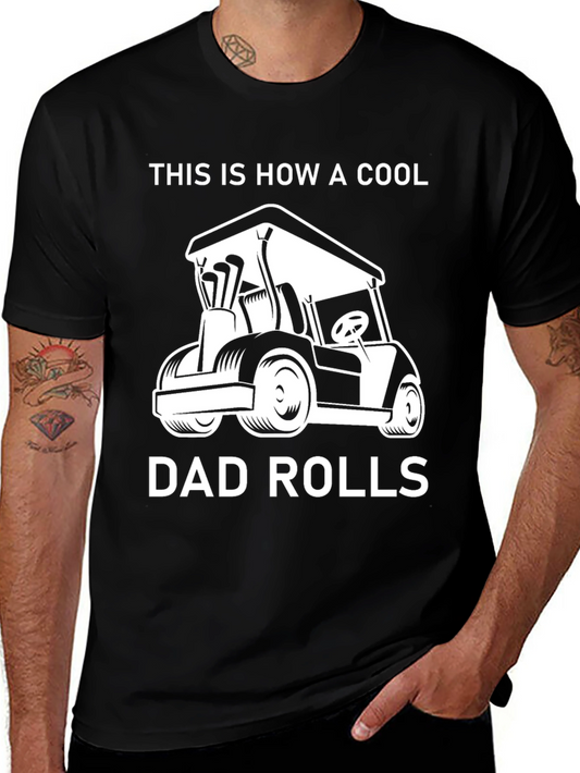 Camiseta Negra Así es como un papá genial se mueve