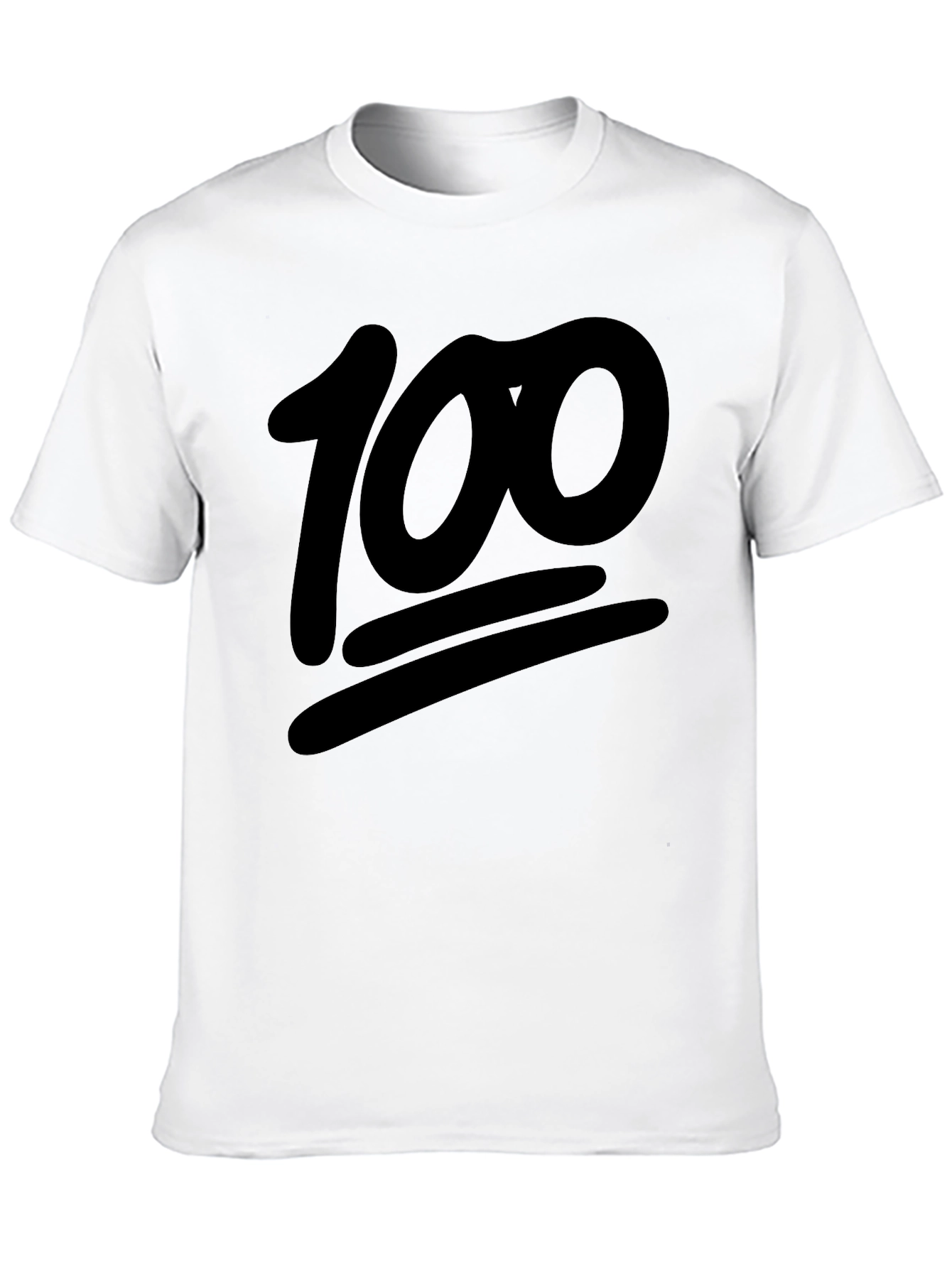 Camiseta Negra Emoji 100% Algodón Casual