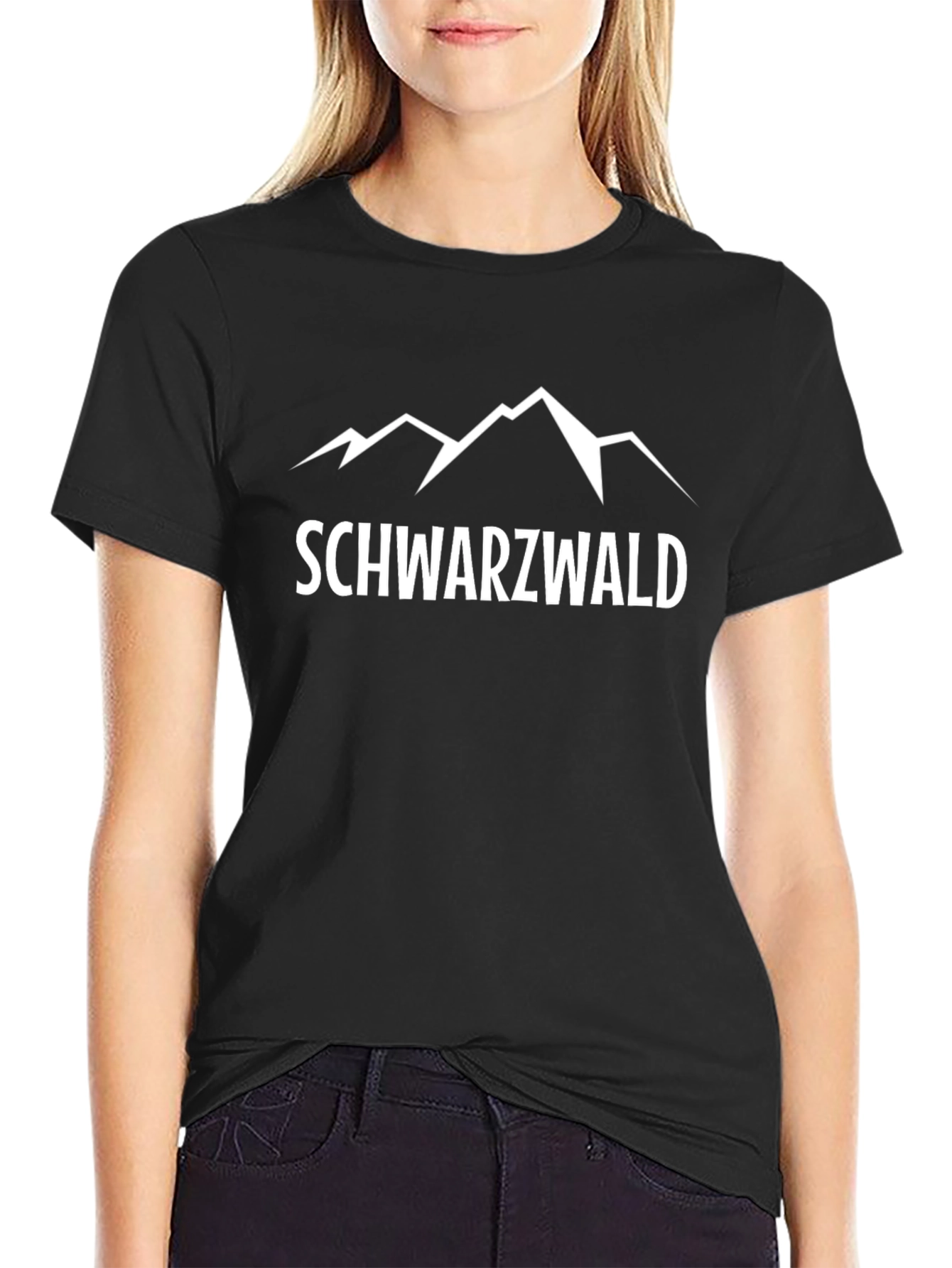 Camiseta Negra Schwarzwald Montañas
