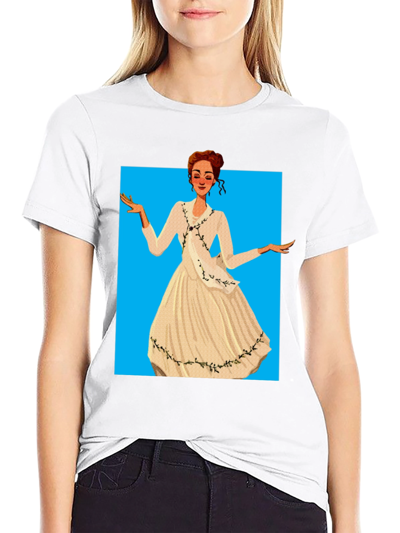 Camiseta Negra con Diseño de Época