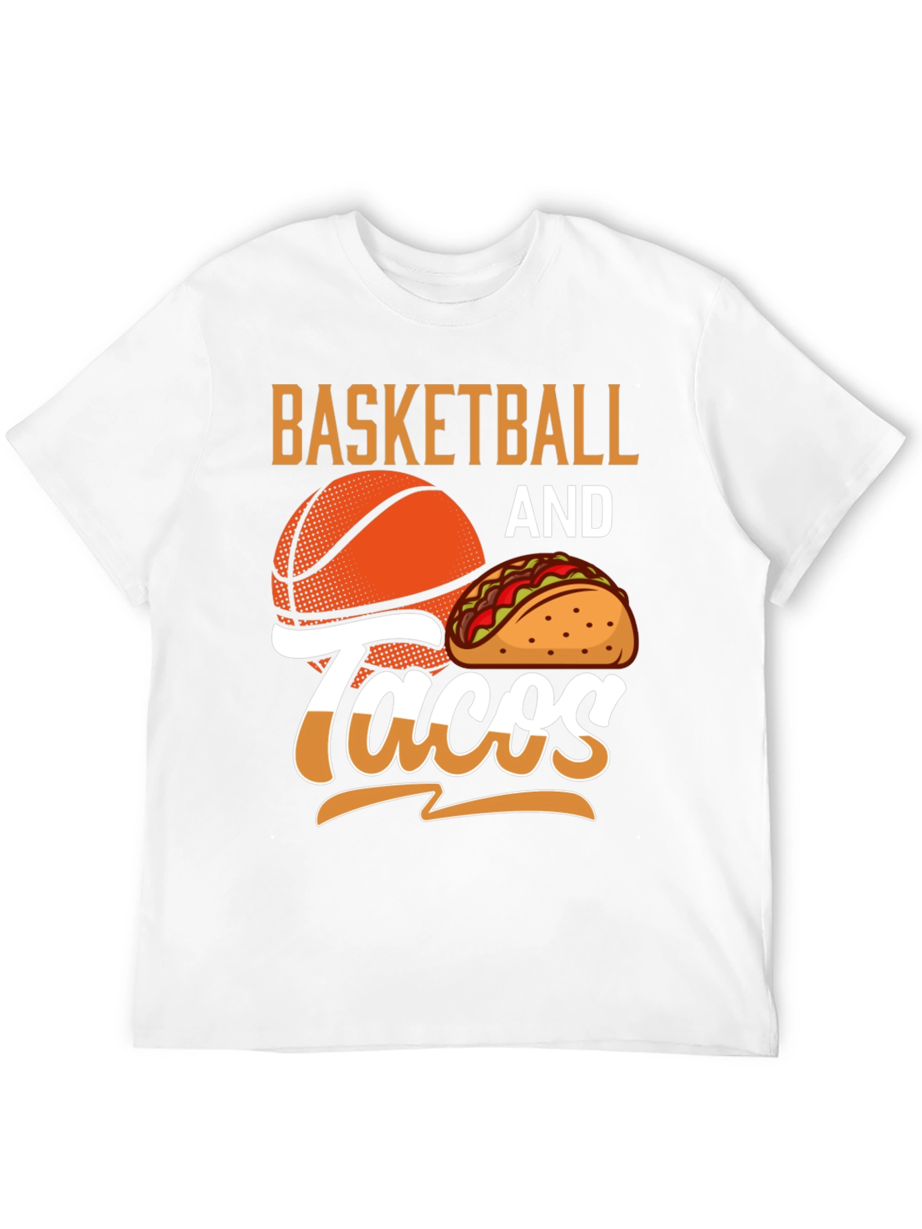 Camiseta Negra Basketball and Tacos para Hombre