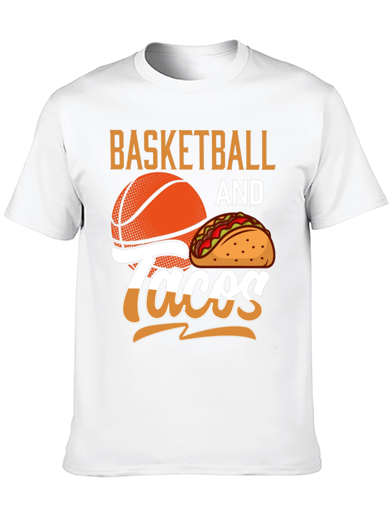 Camiseta Negra Basketball and Tacos para Hombre