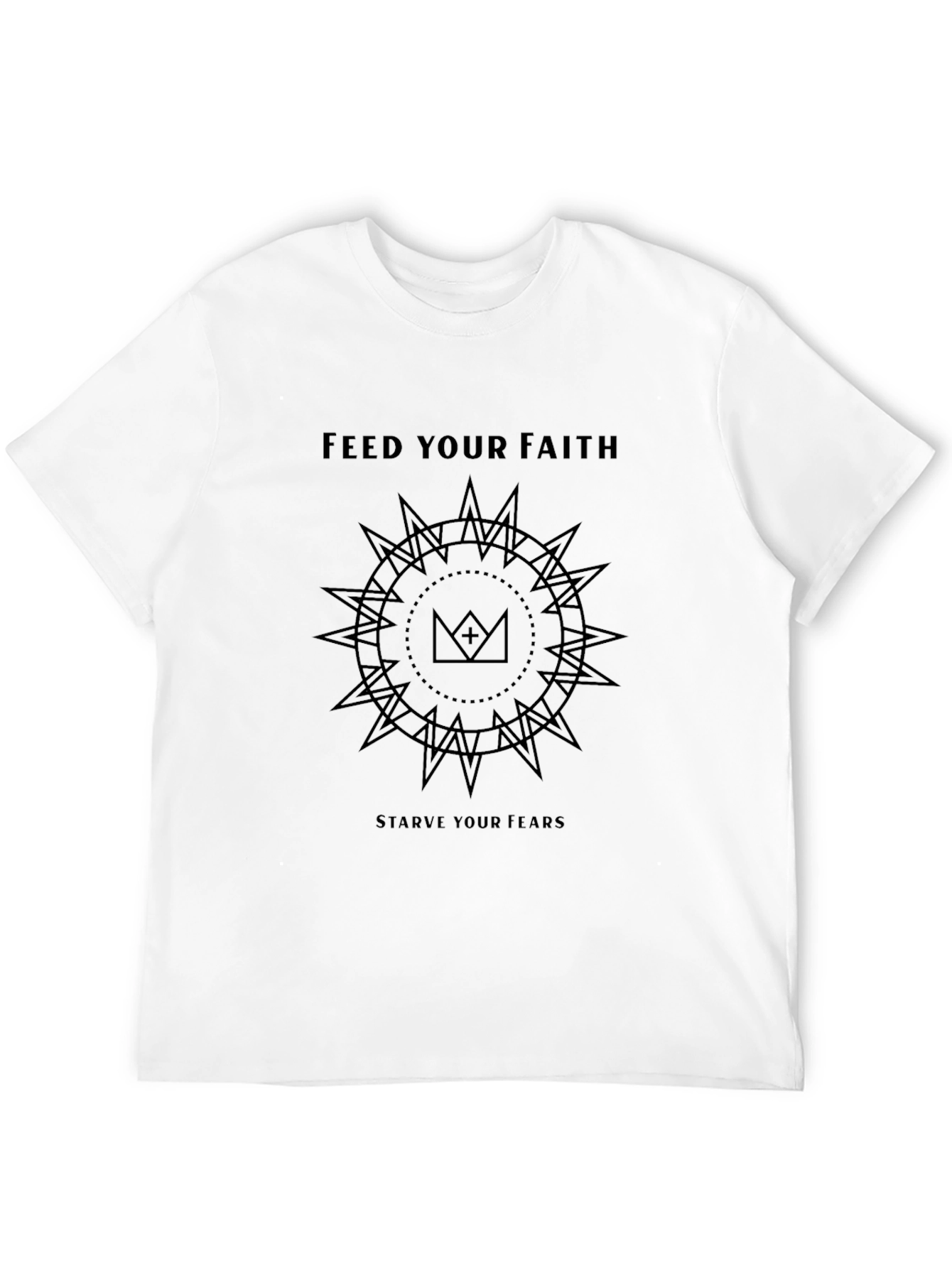 Camiseta Negra: Fe y Valentía en tu Vestir
