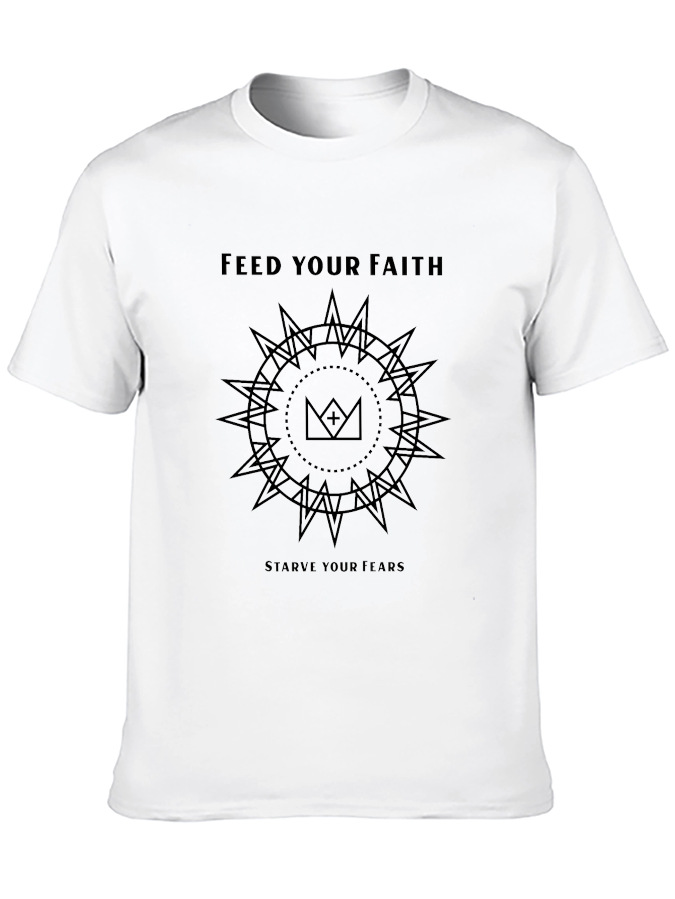 Camiseta Negra: Fe y Valentía en tu Vestir