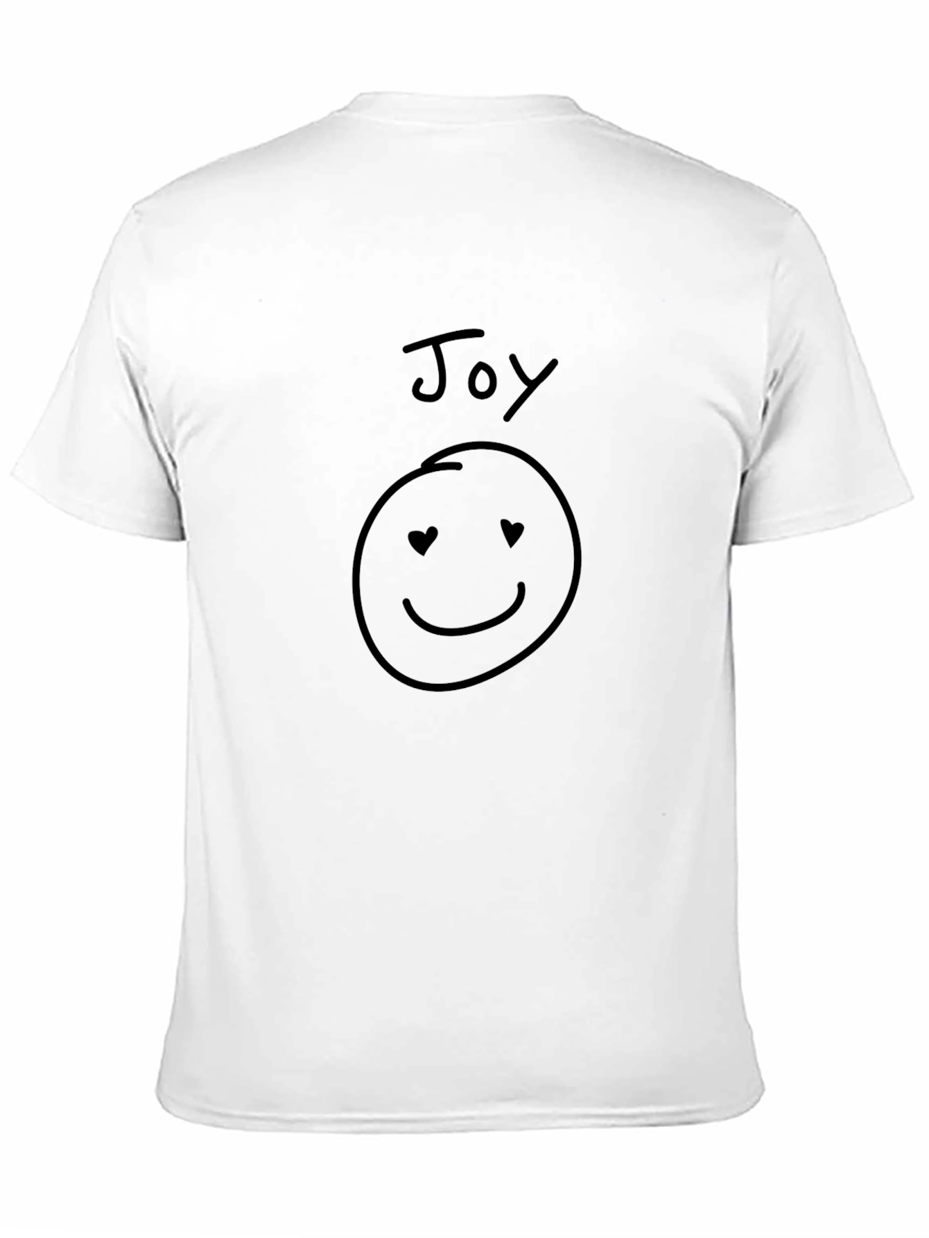 Camiseta Negra Estampada Joy con Smiley
