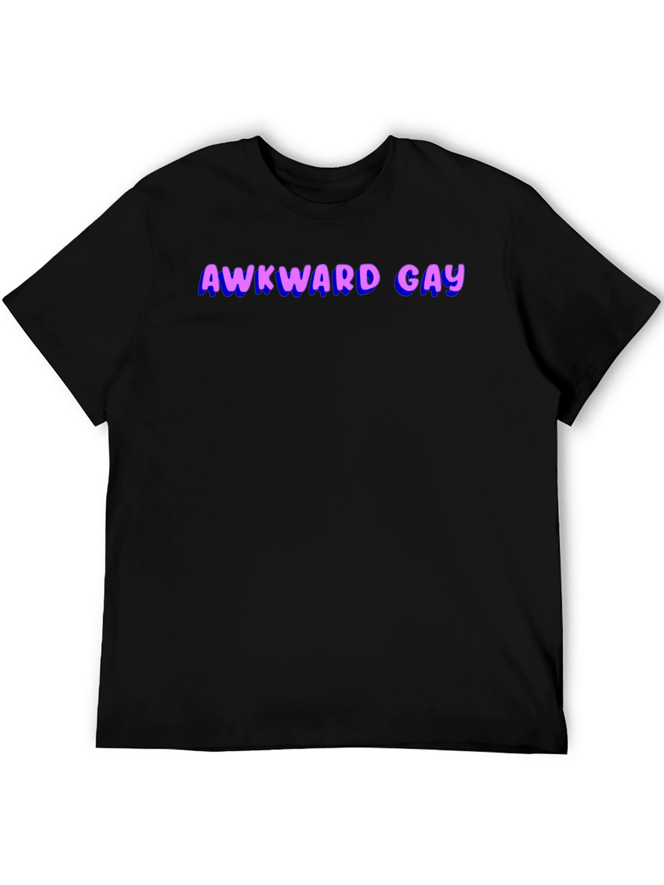 Camiseta Negra Awkward Gay