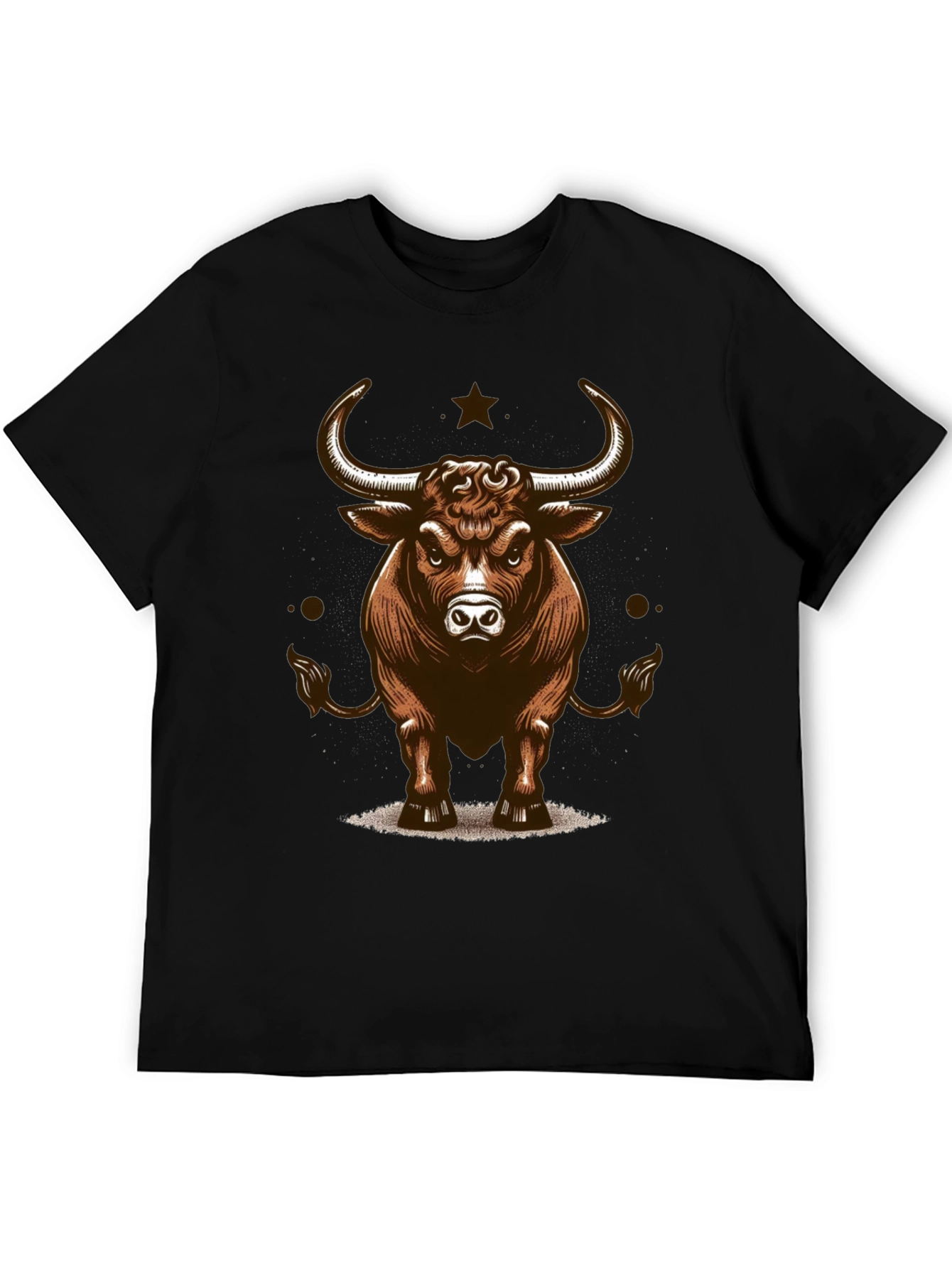 Camiseta Negra Toro Fuerte