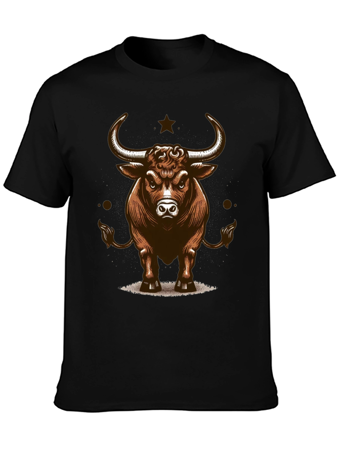 Camiseta Negra Toro Fuerte