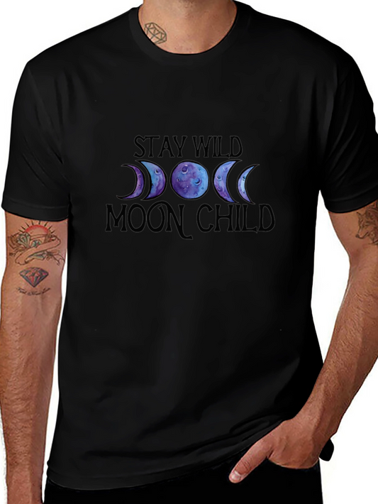 Camiseta Negra Stay Wild Moon Child