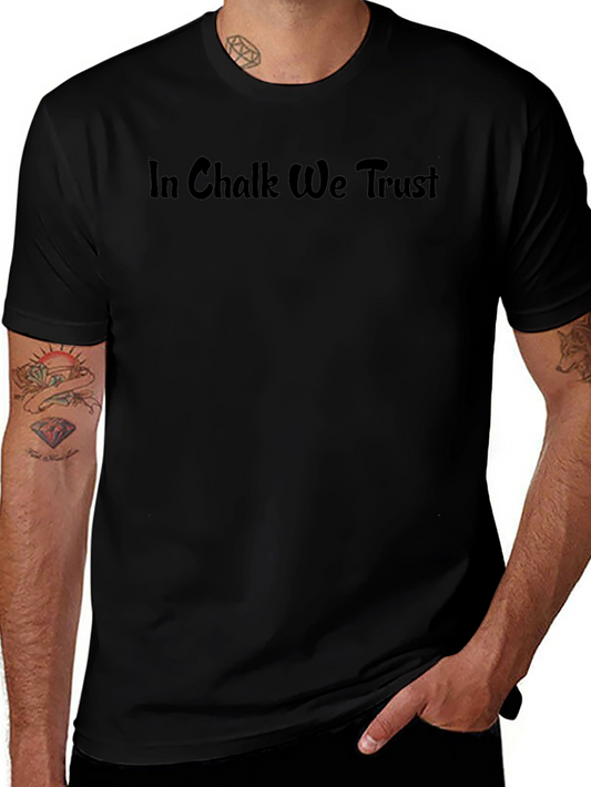 Camiseta Negra In Chalk We Trust