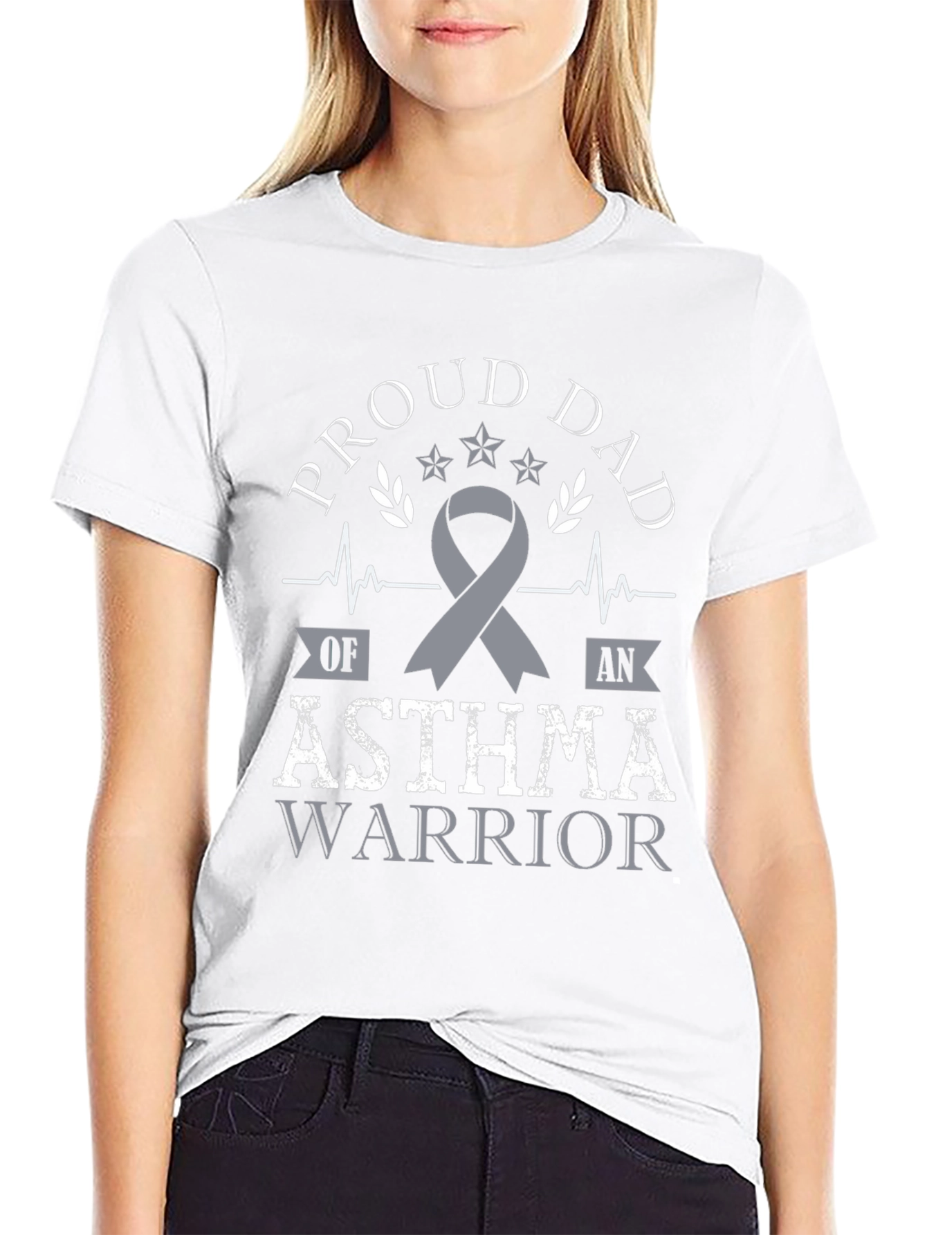 Camiseta Proud Dad Asthma Warrior