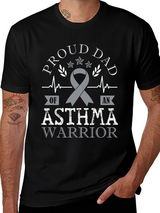 Camiseta Proud Dad Asthma Warrior